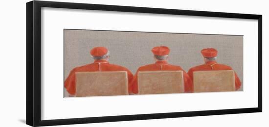 Three Cardinals, 2010-Lincoln Seligman-Framed Giclee Print