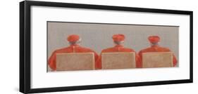 Three Cardinals, 2010-Lincoln Seligman-Framed Giclee Print