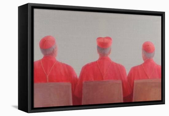 Three Cardinals II, 2012-Lincoln Seligman-Framed Stretched Canvas