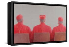 Three Cardinals II, 2012-Lincoln Seligman-Framed Stretched Canvas