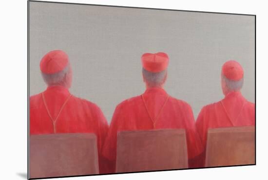 Three Cardinals II, 2012-Lincoln Seligman-Mounted Giclee Print