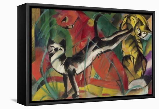 Three Cats, 1913-Franz Marc-Framed Stretched Canvas