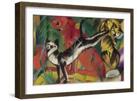 Three Cats, 1913-Franz Marc-Framed Giclee Print