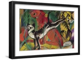 Three Cats, 1913-Franz Marc-Framed Giclee Print