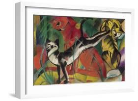 Three Cats, 1913-Franz Marc-Framed Giclee Print