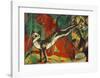 Three cats-Franz Marc-Framed Giclee Print