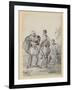 Three Caucasian Men in Conversation-Alexander Orlowski-Framed Giclee Print