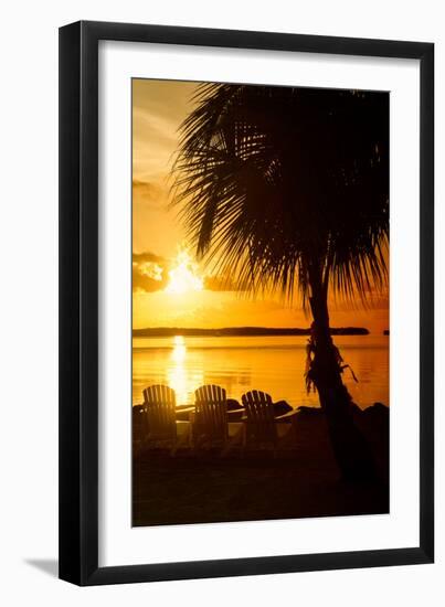 Three Chairs at Sunset - Florida-Philippe Hugonnard-Framed Photographic Print