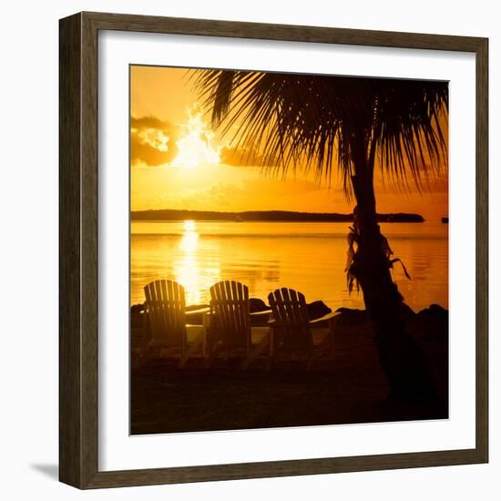 Three Chairs at Sunset - Florida-Philippe Hugonnard-Framed Photographic Print