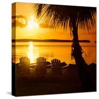 Three Chairs at Sunset - Florida-Philippe Hugonnard-Stretched Canvas