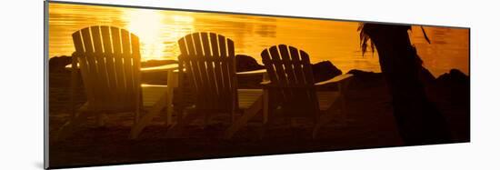 Three Chairs at Sunset - Florida-Philippe Hugonnard-Mounted Photographic Print