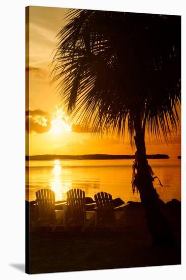 Three Chairs at Sunset - Florida-Philippe Hugonnard-Stretched Canvas