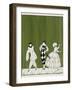 Three characters from the 1910 ballet, Carnaval, composed by Robert Schumann-Georges Barbier-Framed Giclee Print