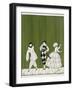 Three characters from the 1910 ballet, Carnaval, composed by Robert Schumann-Georges Barbier-Framed Giclee Print