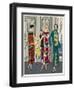 Three Checkered Dresses by Martial Et Armand-null-Framed Art Print