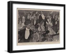 Three Cheers for 'B-P', How the News of the Relief of Mafeking Was Received in the Theatre-Frank Craig-Framed Giclee Print