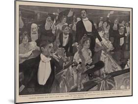 Three Cheers for 'B-P', How the News of the Relief of Mafeking Was Received in the Theatre-Frank Craig-Mounted Giclee Print