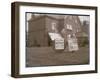 Three Cheers for B P: Relief of Mafeking is Hailed by a Patriotic British Boy in His Garden-null-Framed Photographic Print