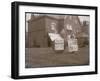 Three Cheers for B P: Relief of Mafeking is Hailed by a Patriotic British Boy in His Garden-null-Framed Photographic Print