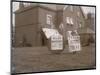 Three Cheers for B P: Relief of Mafeking is Hailed by a Patriotic British Boy in His Garden-null-Mounted Photographic Print