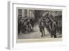 Three Cheers for the Queen, Her Majesty Inspecting Invalided Colonial Volunteers at Windsor Castle-Frederic De Haenen-Framed Giclee Print