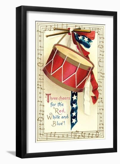 Three Cheers for the Red, White, Blue-null-Framed Art Print