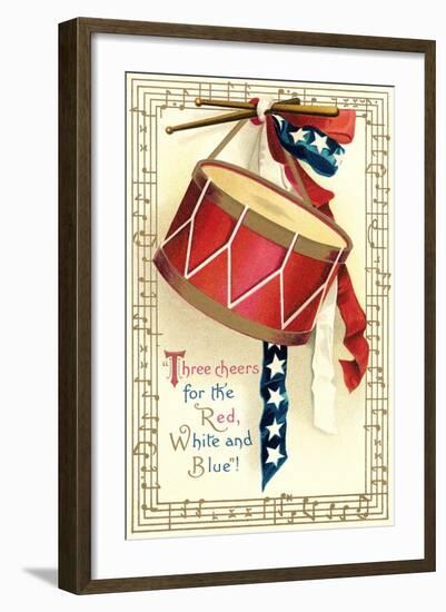 Three Cheers for the Red, White, Blue-null-Framed Art Print