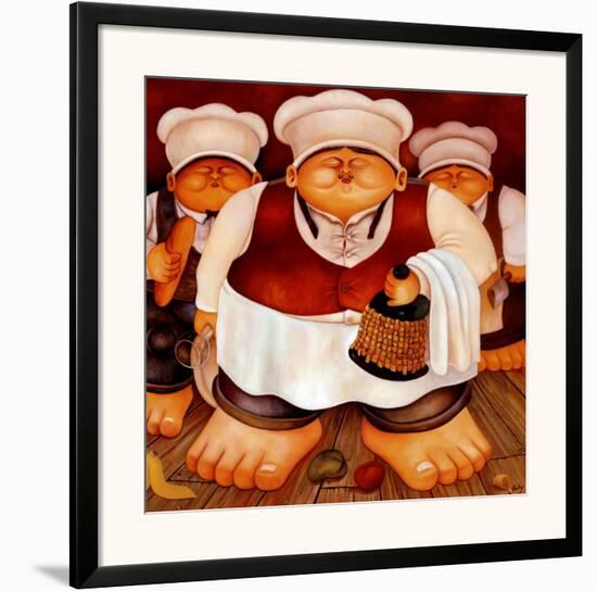 Three Chefs-Alberto Godoy-Framed Art Print
