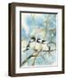 Three Chickadees-Katrina Pete-Framed Art Print