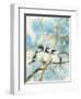 Three Chickadees-Katrina Pete-Framed Art Print