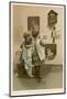 Three Children Break off from Their Game of Battledore and Shuttlecock to Admire the Cuckoo Clock-Harriet M. Bennett-Mounted Photographic Print