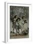 Three Children Bringing Birthday Flowers-null-Framed Art Print