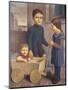 Three Children; Drei Kinder, 1926-Georg Schrimpf-Mounted Giclee Print