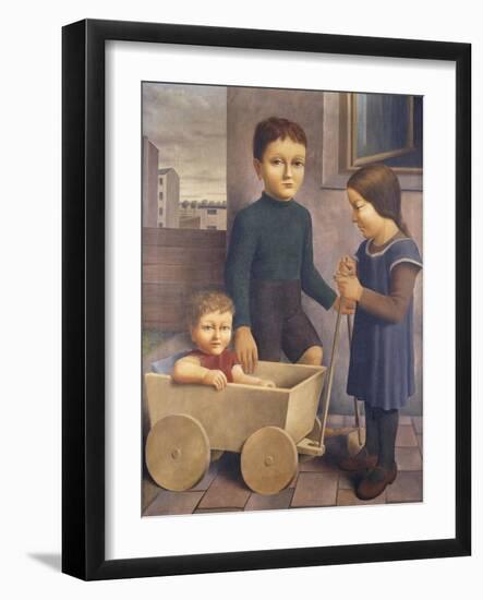 Three Children; Drei Kinder, 1926-Georg Schrimpf-Framed Giclee Print