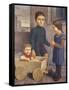 Three Children; Drei Kinder, 1926-Georg Schrimpf-Framed Stretched Canvas