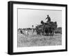 Three Children Helping Their Farmer Father to Bring in the Hay by Horse and Cart-Staniland Pugh-Framed Photographic Print