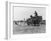 Three Children Helping Their Farmer Father to Bring in the Hay by Horse and Cart-Staniland Pugh-Framed Photographic Print