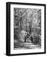 Three Children on Their Way to School During the Last Week-Thomas D^ Mcavoy-Framed Photographic Print