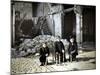 Three Children Playing with Bowling Pins at the Place Drouet d'Erlon, Reims, Marne, France, 1917-Fernand Cuville-Mounted Giclee Print