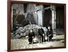 Three Children Playing with Bowling Pins at the Place Drouet d'Erlon, Reims, Marne, France, 1917-Fernand Cuville-Framed Giclee Print