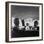 Three Children Ride in the Back of a Car, Ca. 1962-null-Framed Photographic Print