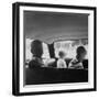 Three Children Ride in the Back of a Car, Ca. 1962-null-Framed Photographic Print