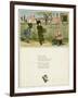 Three Children with a Go-Cart-Kate Greenaway-Framed Art Print