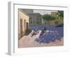 Three Children with Bicycles, Spain-Andrew Macara-Framed Giclee Print