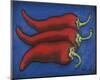 Three Chilli Peppers-Will Rafuse-Mounted Giclee Print