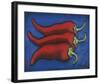 Three Chilli Peppers-Will Rafuse-Framed Giclee Print