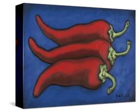 Three Chilli Peppers-Will Rafuse-Stretched Canvas