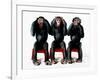 Three chimpanzees-Holger Scheibe-Framed Photographic Print