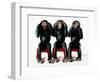 Three chimpanzees-Holger Scheibe-Framed Photographic Print