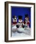 Three Christmas Snowmen-Jim McGuire-Framed Photographic Print